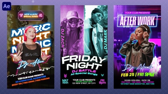 Videohive Night Club Party Flyers