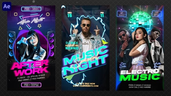 Videohive Night Club Party Reels