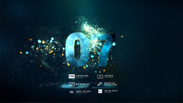 Videohive Magic Fairy Particles Countdowns