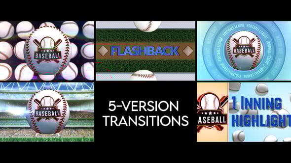 Videohive Baseball Transitions – 5 Versions
