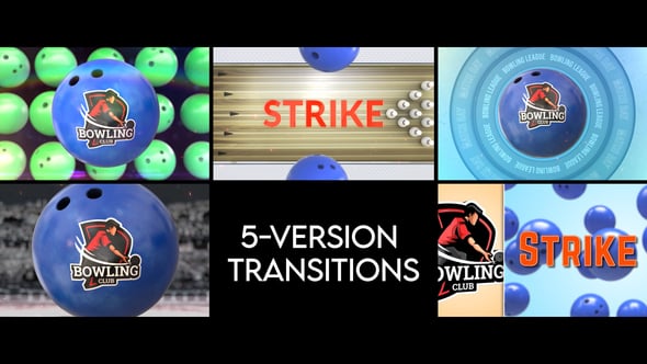 Videohive Bowling Transitions – 5 Versions
