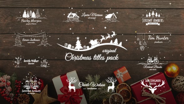 Videohive Christmas Titles Pack / AE 55842267