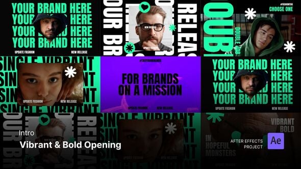 Videohive Intro/Opening – Vibrant & Bold Opening After Effects Project Files