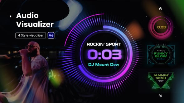 Videohive Futuristic Audio Visualizer