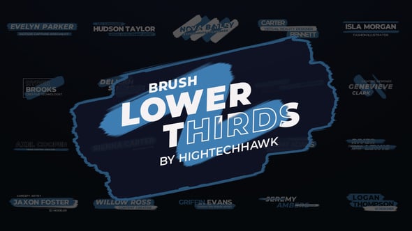 Videohive Brush Lower Thirds 57412002