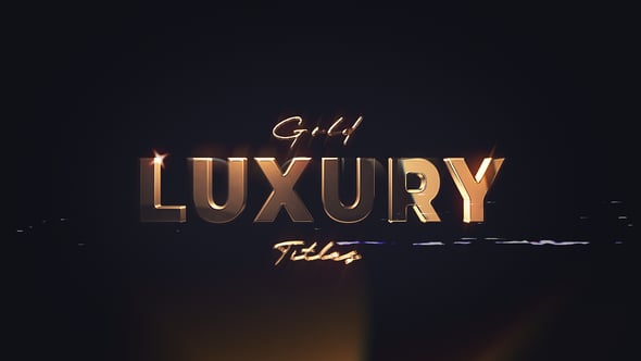 Videohive Golden Premium Titles
