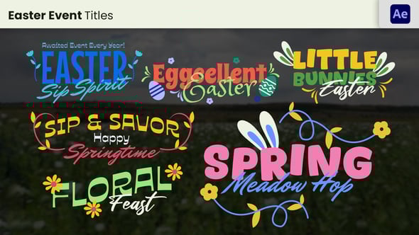 Videohive Easter & Nature Title