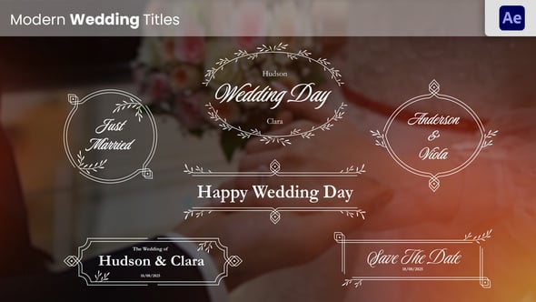 Videohive Wedding Titles 57236190