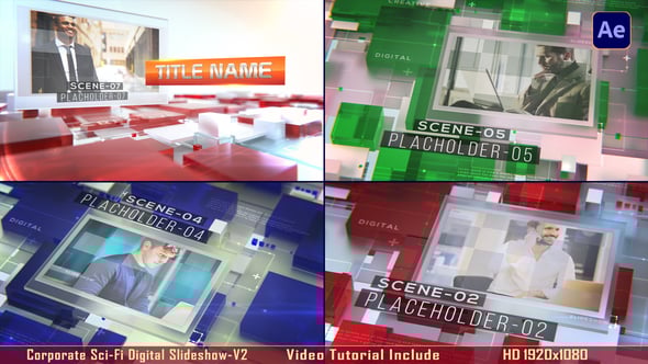 Videohive Corporate Sci-Fi Digital Slideshow-V2