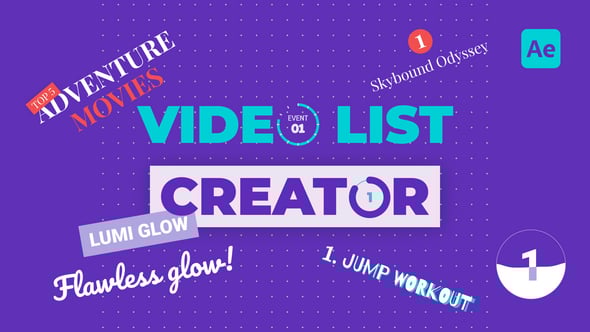 Videohive Video List Creator for Social Media