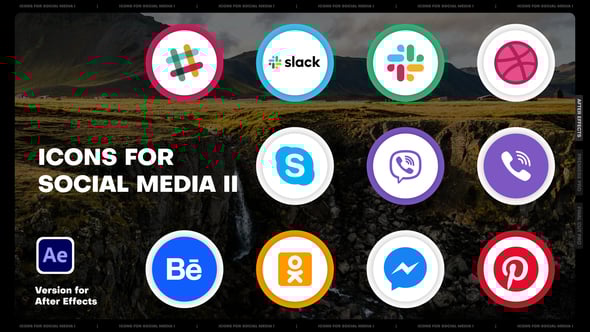 Videohive Icons for Social Media II