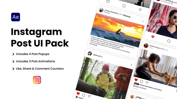 Videohive Instagram Post UI Pack
