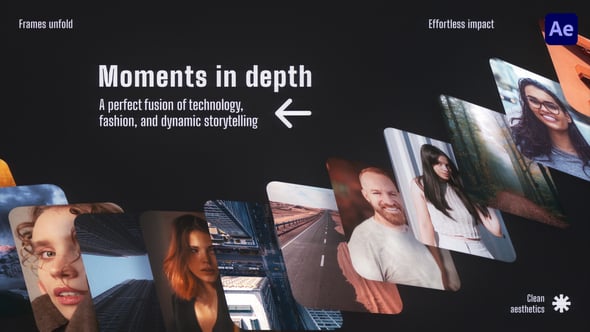 Videohive 3D Space Multiscreen Opener