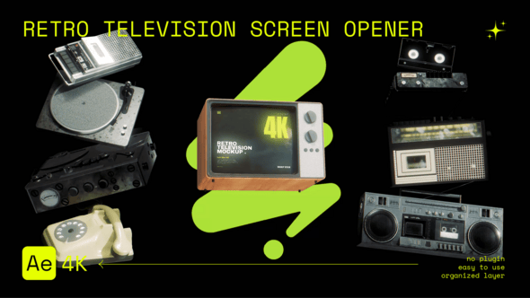 Videohive Old Television Mockup 57269562