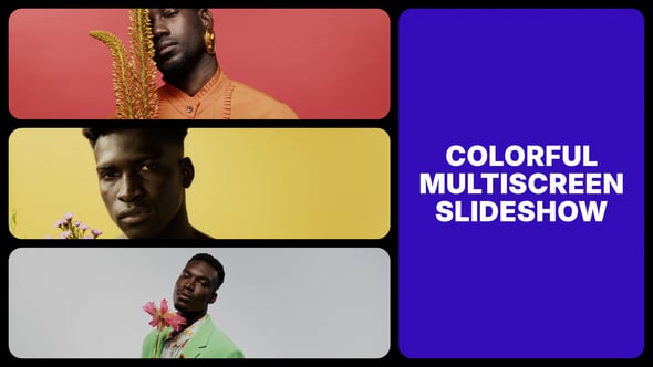 Videohive Colorful Split Screen Slideshow
