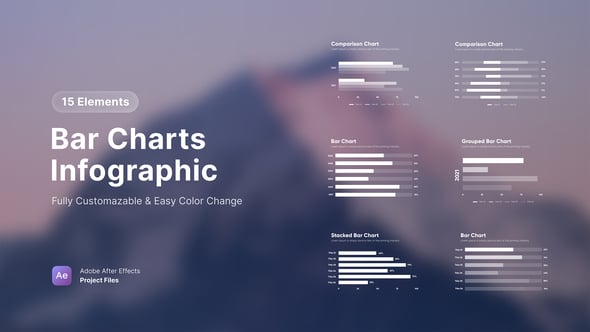 Videohive Bar Graphs Infographic