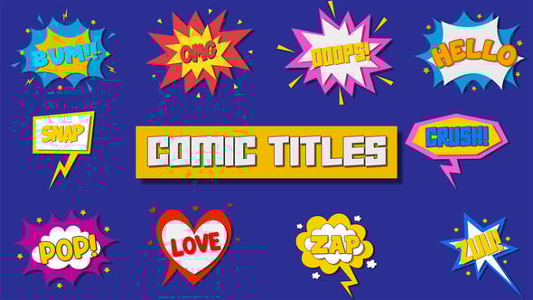 Videohive 10 Comics Titles