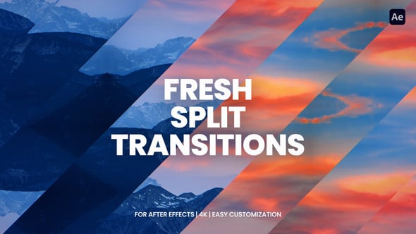 Videohive Split Transitions For After Effects
