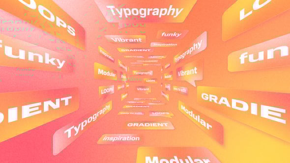 Videohive Funky Typography Loops