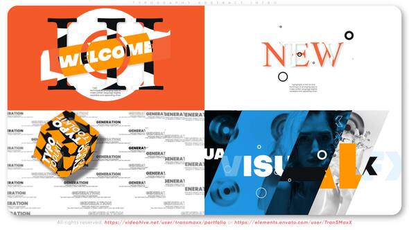 Videohive Typography Abstract Intro