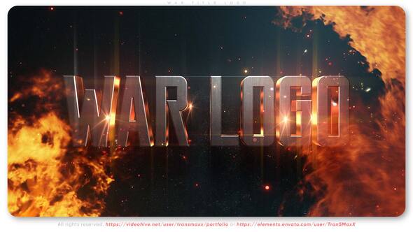 Videohive War Title Logo