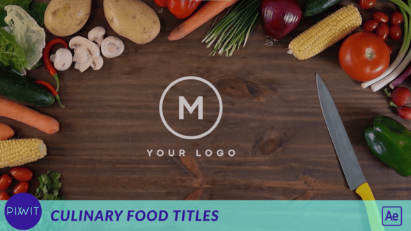 Videohive Culinary Food Titles Real Footage
