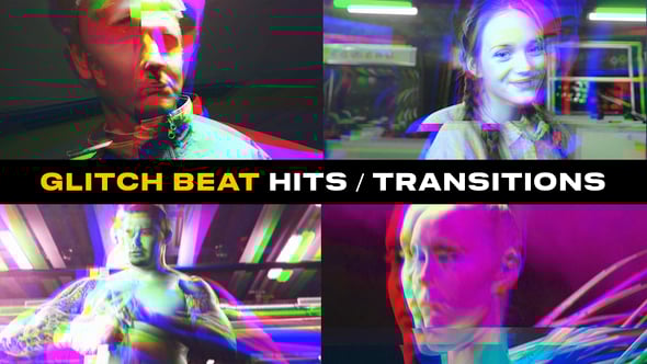 Videohive Glitch Beat Hits and Transitions | After Effects