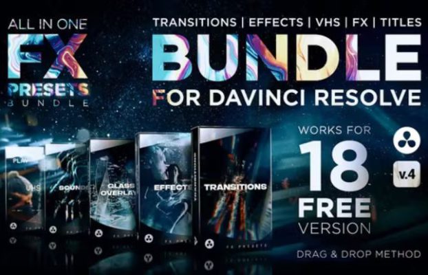 DaVinci Resolve FX Presets | Transitions, Effects, Titles, VHS, SFX