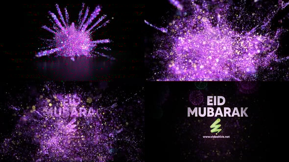Videohive Particle Eid Mubarak Intro