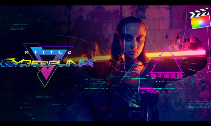 MotionVFX mTitle Cyberpunk