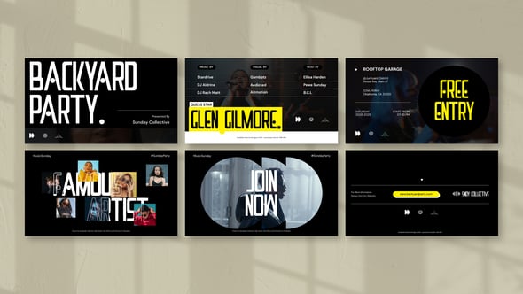 Videohive Simple Modern Music Party