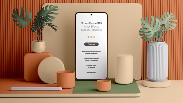 Videohive Smartphone S25 App Preview Mockup