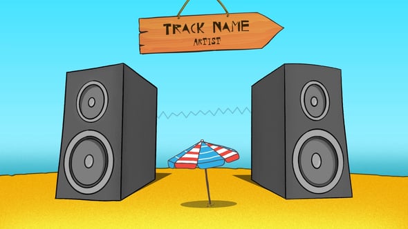 Videohive Summer Beach Music Visualizer