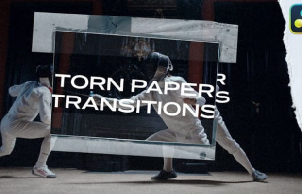 Videohive Torn Paper Transitions | DaVinci Resolve