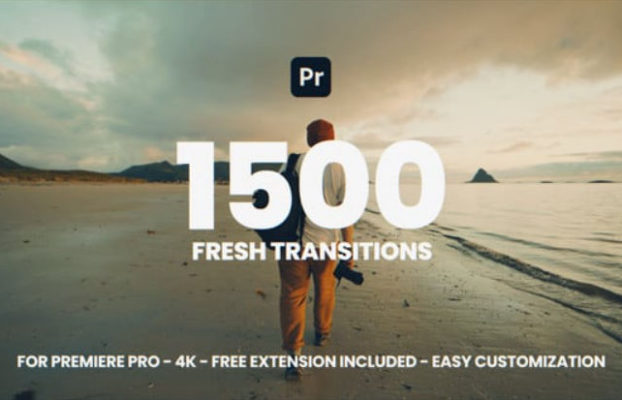 Videohive 1500 Fresh Transitions For Premiere Pro