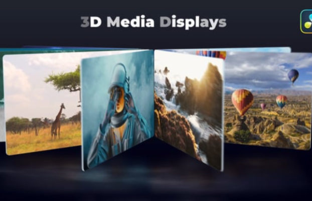 Videohive 3D Media Displays for DaVinci Resolve