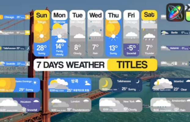 Videohive 7 Days Weather Titles for FCPX