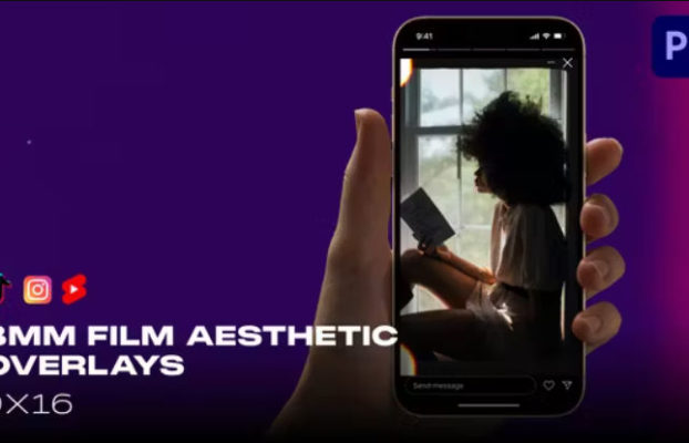 Videohive 8mm Film Aesthetic || Reels, TikTok, YouTube Shorts Overlays