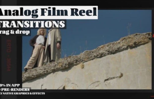 Videohive Analog Film Slide Transitions: Nostalgic Old Film Strip with Classic Retro Feel