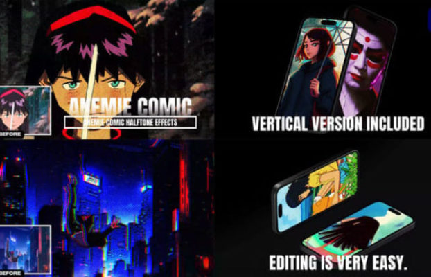 Videohive Anemie Comic Halftone Effects For Premiere Pro