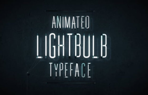 Videohive Animated Lightbulb Typeface