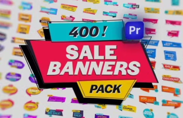 Videohive Animated Sale Banners Pack for Premiere Pro