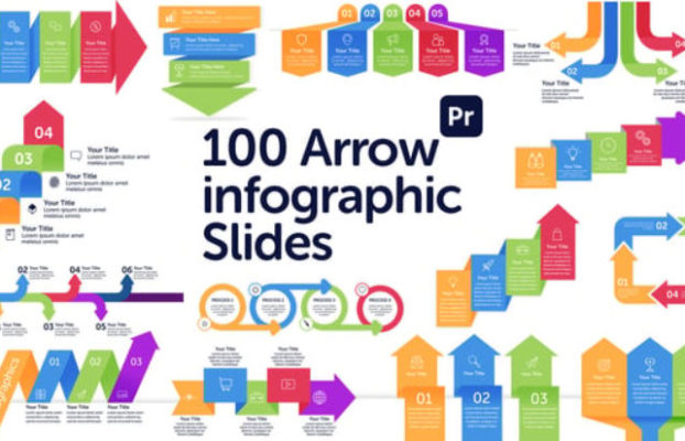 Videohive Arrow Infographics Slides for Premiere Pro