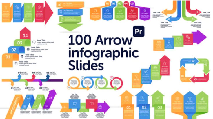 Videohive Arrow Infographics Slides for Premiere Pro