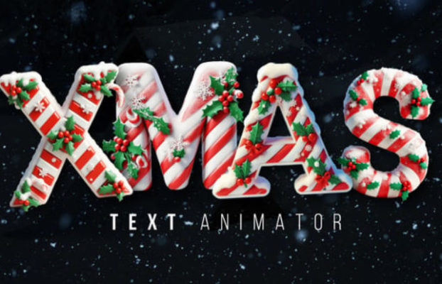 Videohive Christmas Text Animator For DaVinci Resolve