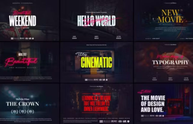 Videohive Cinematic Film Titles for Premiere Pro