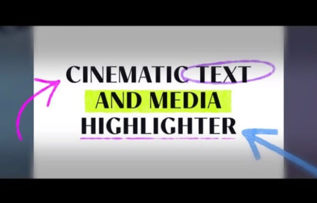 Videohive Cinematic Text And Media Highlighter