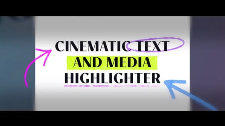 Videohive Cinematic Text And Media Highlighter