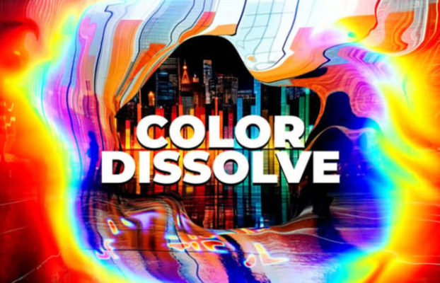 Videohive Color Dissolve VHS Glitch Slideshow Opener