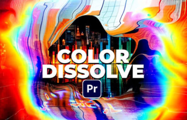 Videohive Color Dissolve VHS Glitch Slideshow Opener For Premiere Pro